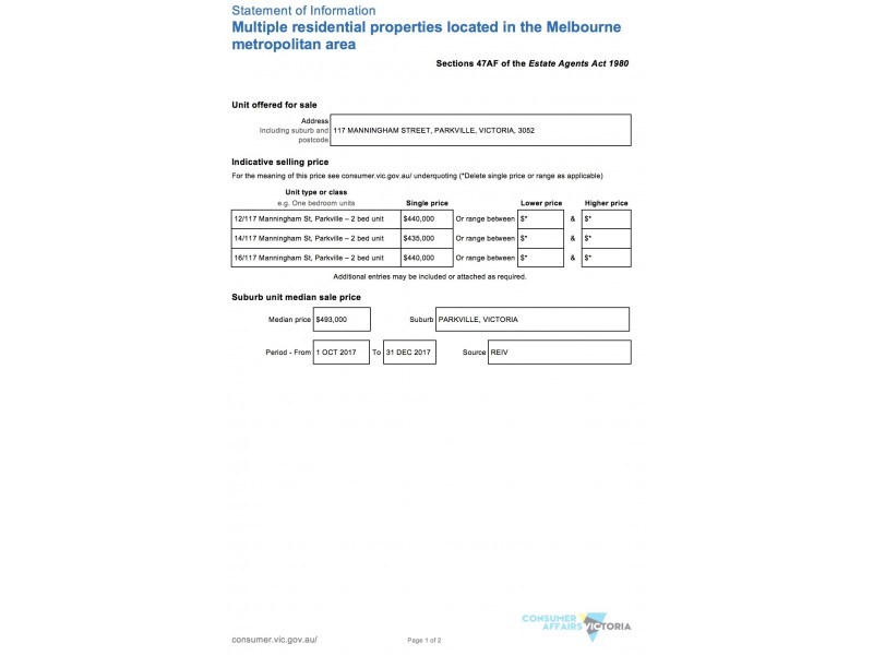 14/117 Manningham Street, Parkville VIC 3052
