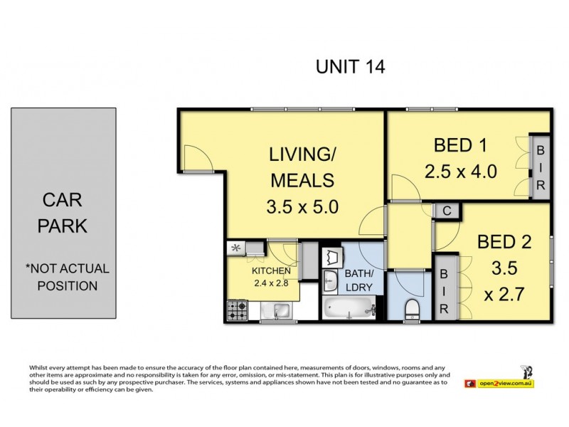 14/117 Manningham Street, Parkville VIC 3052 Floorplan