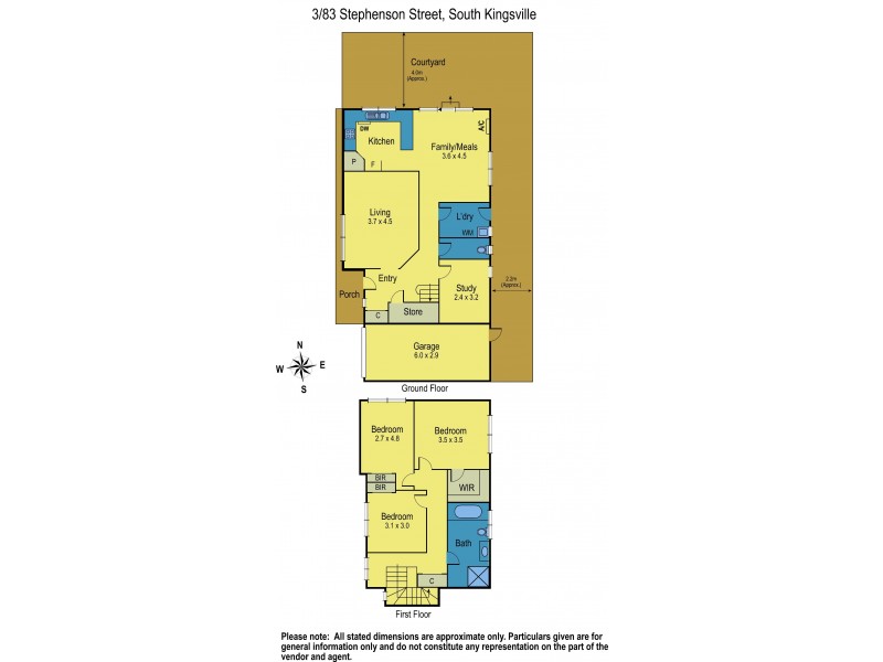 3/83 Stephenson Street, South Kingsville VIC 3015 Floorplan