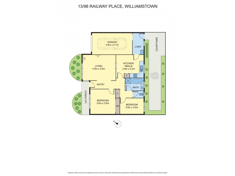 13/98 Railway Place, Williamstown VIC 3016 Floorplan