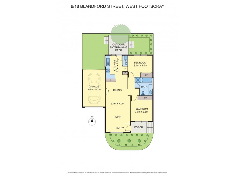 8/18 Blandford Street, West Footscray VIC 3012 Floorplan