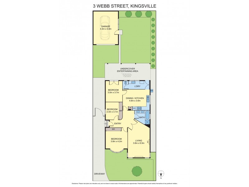 3 Webb Street, Kingsville VIC 3012 Floorplan