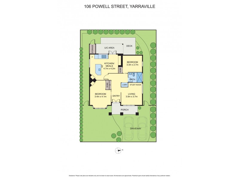 106 Powell Street, Yarraville VIC 3013 Floorplan