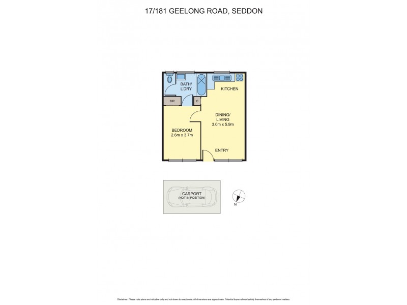 17/181 Geelong Road, Seddon VIC 3011 Floorplan