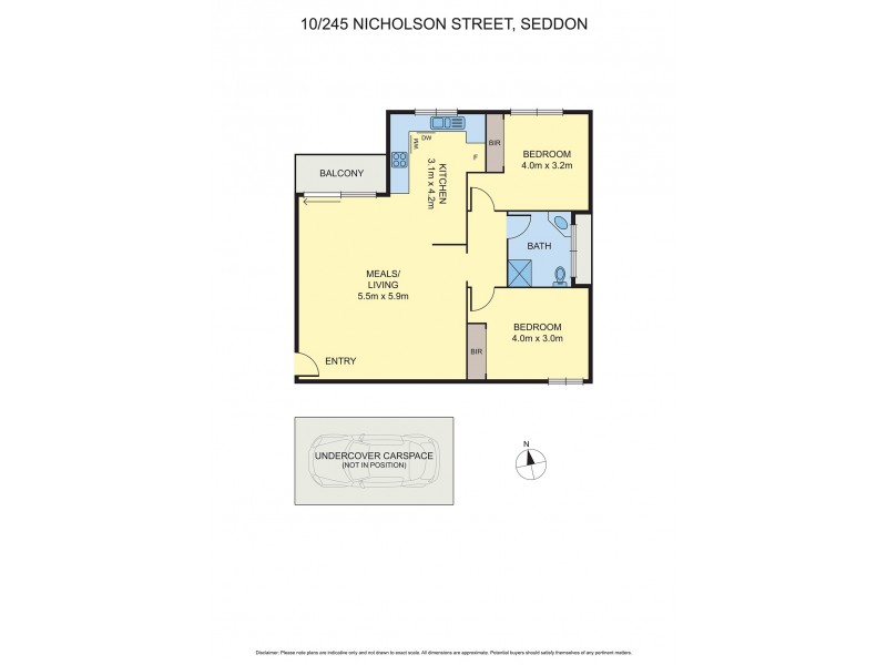 10/245 Nicholson Street, Seddon VIC 3011 Floorplan