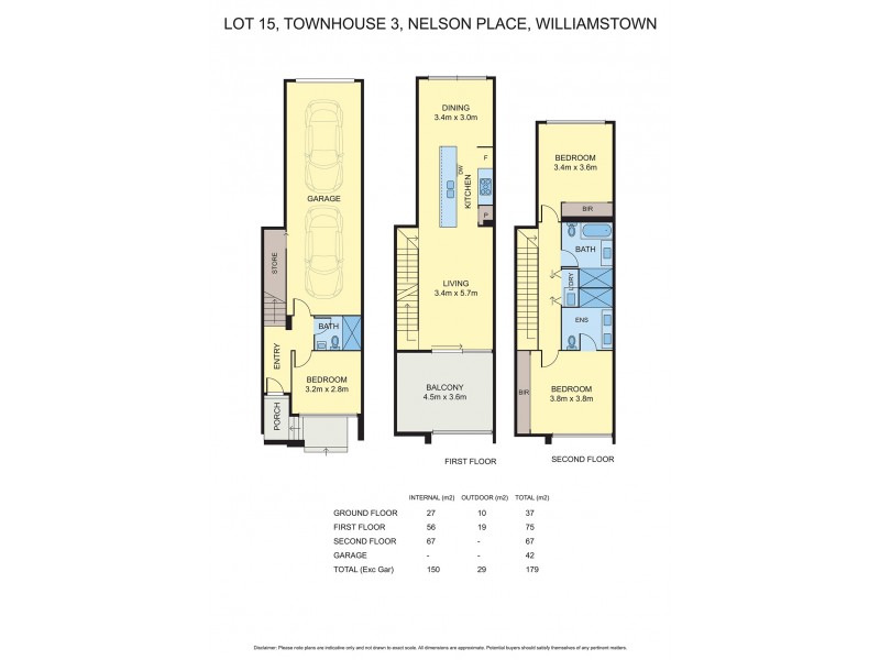 Lot 15, Townhouse 3, Nelson Place, Williamstown VIC 3016 Floorplan