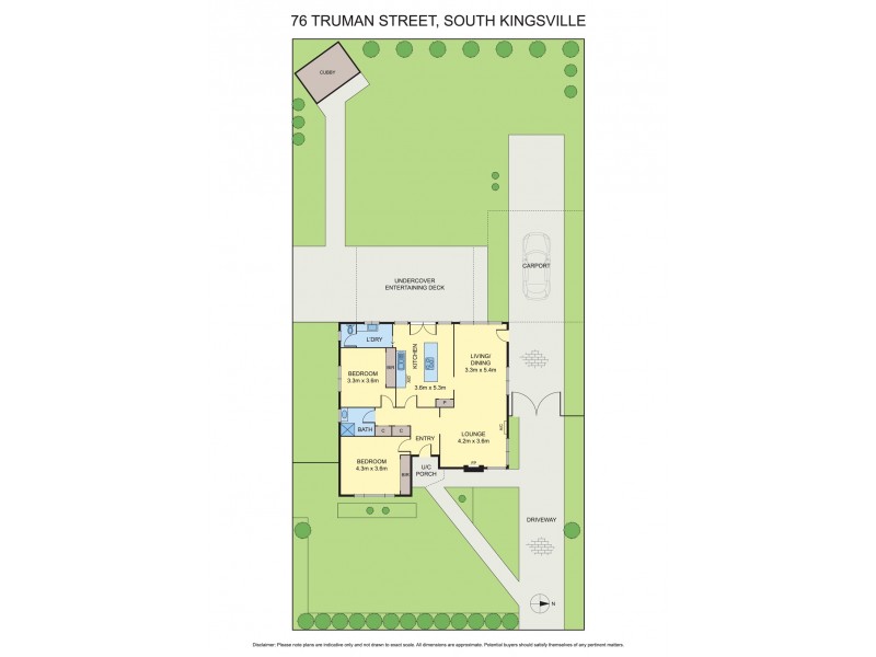 76 Truman Street, South Kingsville VIC 3015 Floorplan