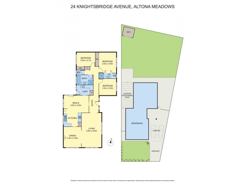 24 Knightsbridge Avenue, Altona Meadows VIC 3028 Floorplan