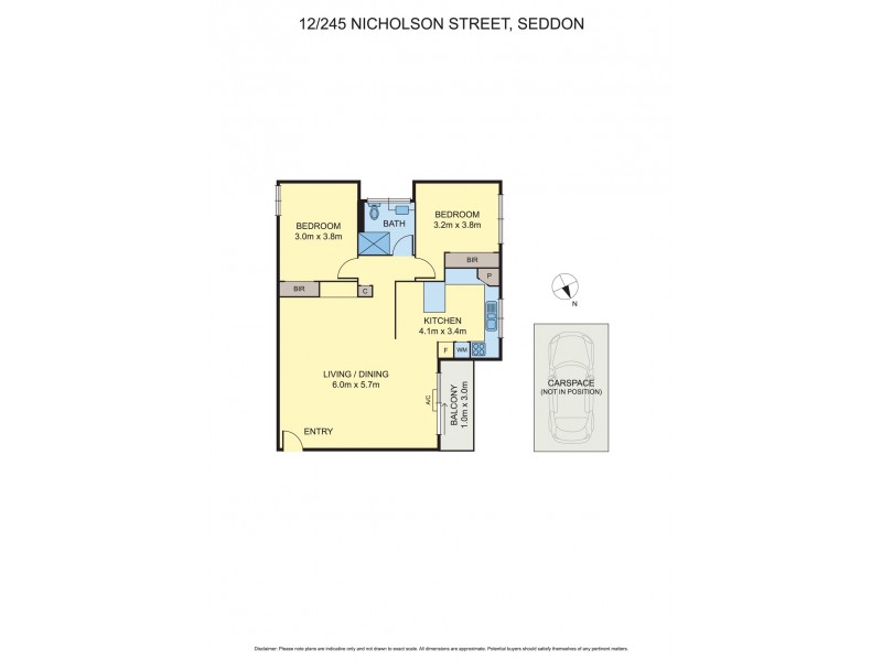 12/245 Nicholson Street, Seddon VIC 3011 Floorplan