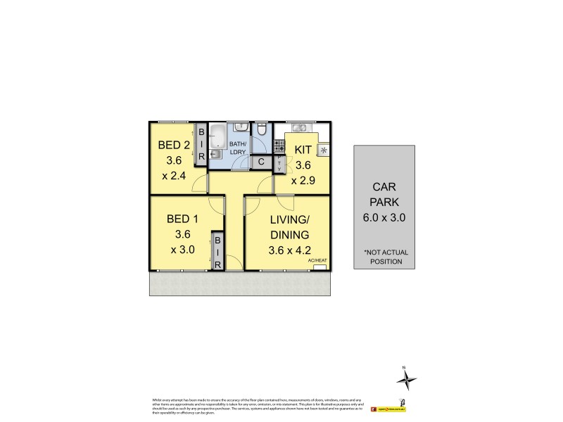 6/86 Pentland Parade, Yarraville VIC 3013 Floorplan