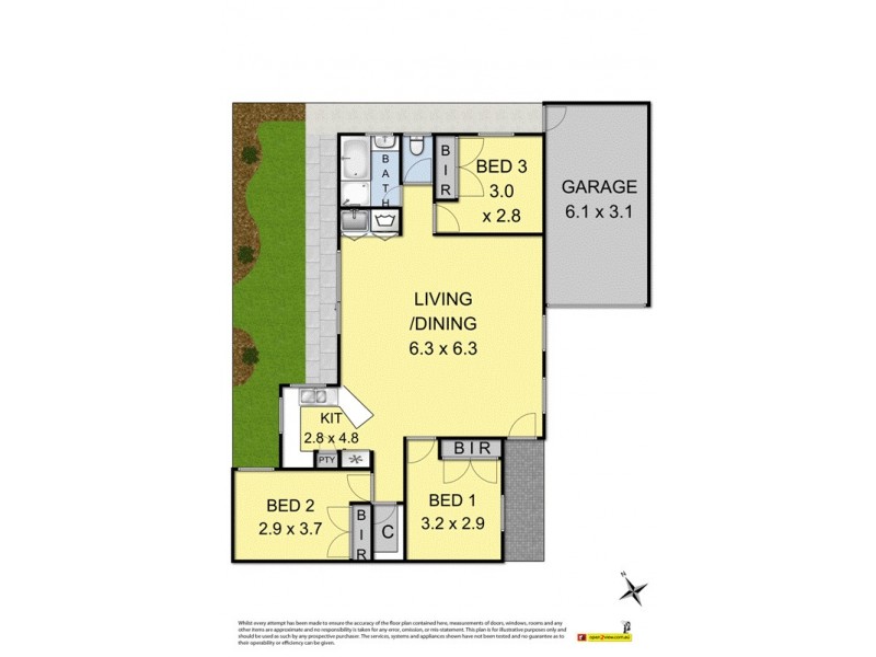 3/60 Florence Street, Williamstown VIC 3016 Floorplan
