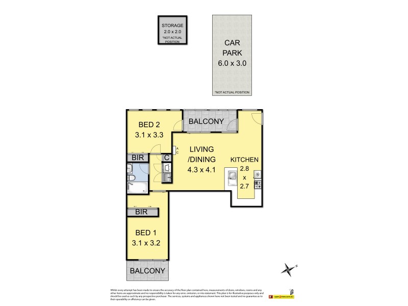 106/133 Railway Place, Williamstown VIC 3016 Floorplan
