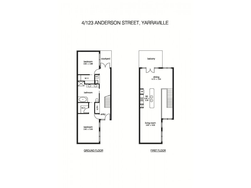 4/123-129 Anderson Street, Yarraville VIC 3013 Floorplan