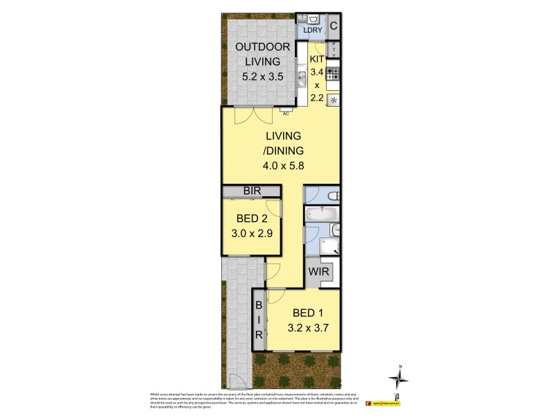 2/8 Goulburn Street, Yarraville VIC 3013 Floorplan