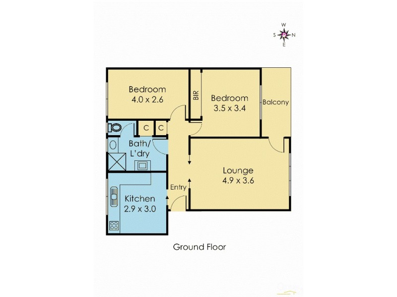 4/77 Victoria Street, Williamstown VIC 3016 Floorplan