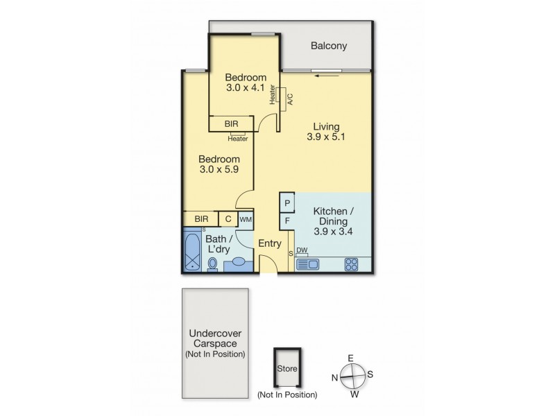 41/114 Mason Street, Newport VIC 3015 Floorplan