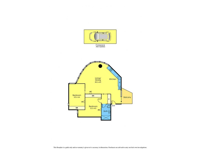 201/51 Sandown Road, Ascot Vale VIC 3032 Floorplan