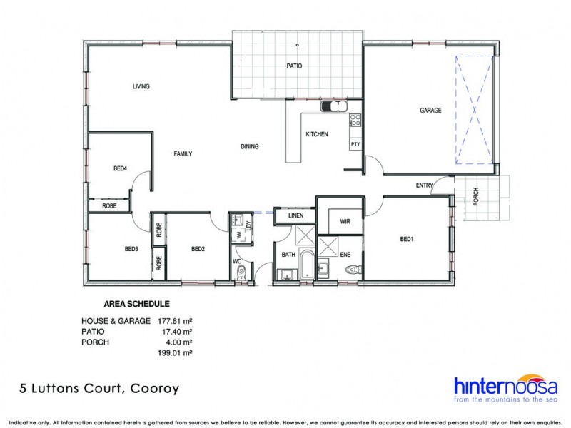5 Luttons Court, Cooroy QLD 4563 Floorplan