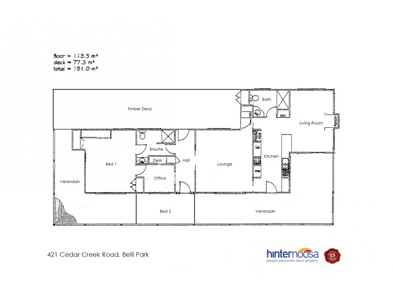421 Cedar Creek Road, Belli Park QLD 4562 Floorplan