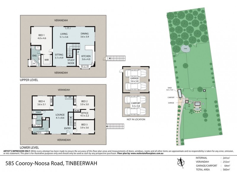 585 Cooroy Noosa Road, Tinbeerwah QLD 4563 Floorplan