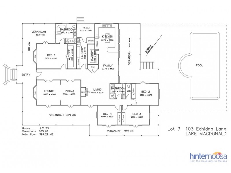 Lot 3 Echidna Lane, Lake Macdonald QLD 4563 Floorplan
