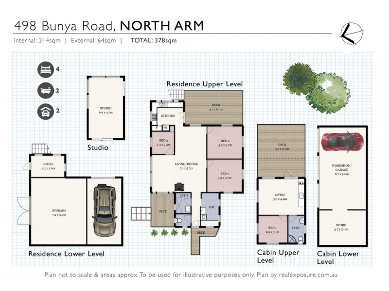 498 Bunya Road, North Arm QLD 4561 Floorplan