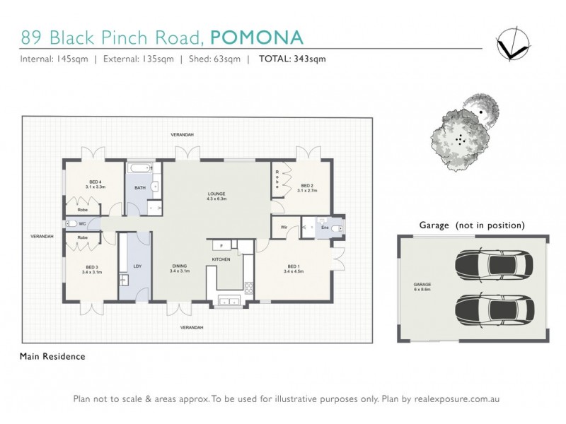 89 Black Pinch Road, Pomona QLD 4568 Floorplan