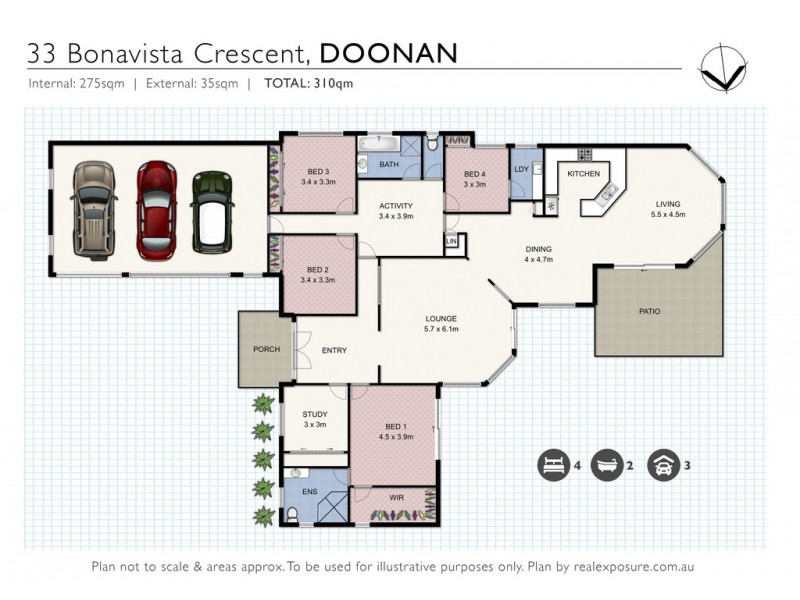 33 Bonavista Crescent, Doonan QLD 4562 Floorplan