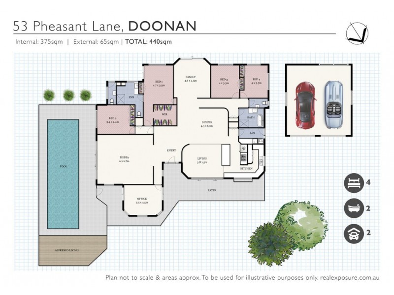 53 Pheasant Lane, Doonan QLD 4562 Floorplan
