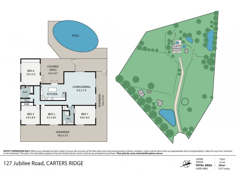 127 Jubilee Road, Carters Ridge QLD 4563 Floorplan