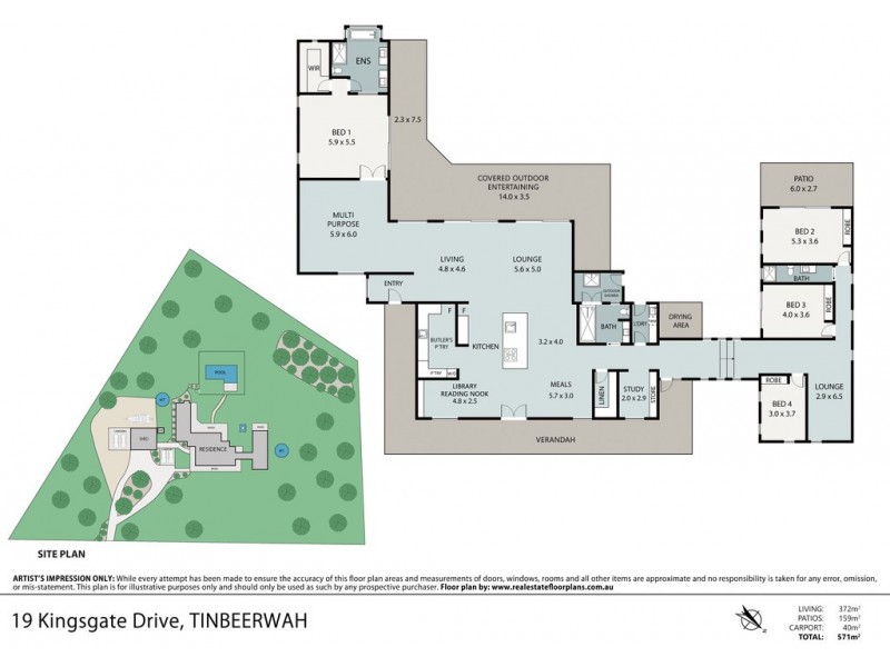 19 Kingsgate Drive, Tinbeerwah QLD 4563 Floorplan