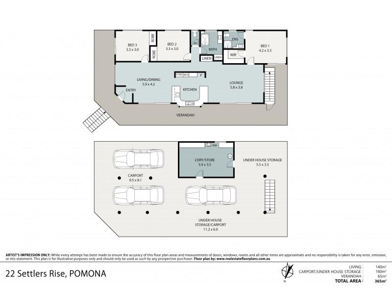 22 Settlers Rise, Pomona QLD 4568 Floorplan