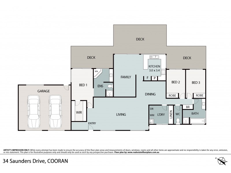 34 Saunders Drive, Cooran QLD 4569 Floorplan
