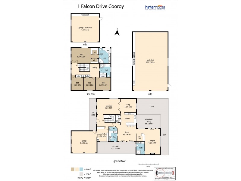 1 Falcon Cres, Cooroy QLD 4563 Floorplan
