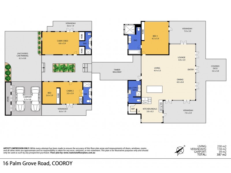 16 Palm Grove Road, Cooroy QLD 4563 Floorplan