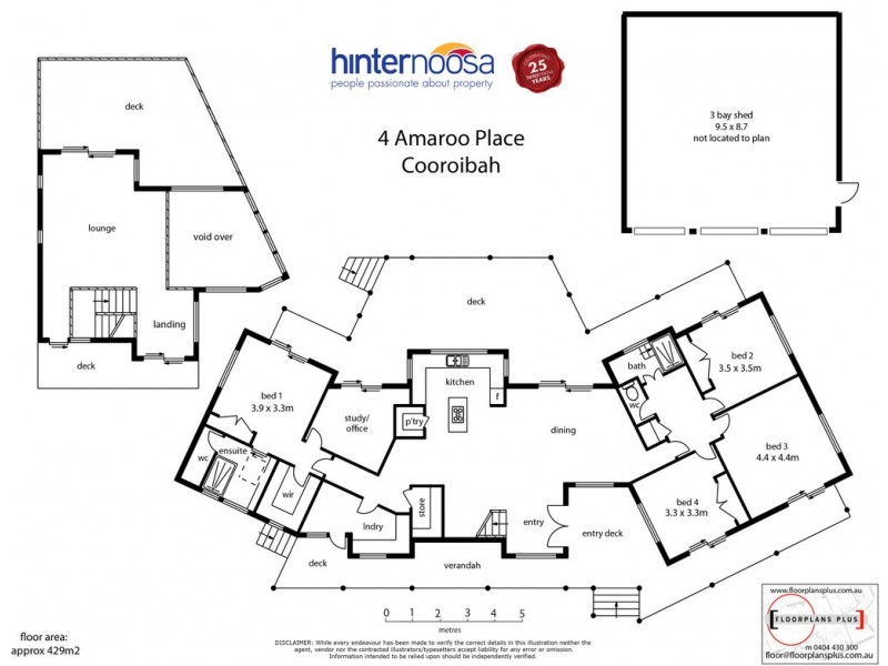 4 Amaroo Place, Cooroibah QLD 4565 Floorplan