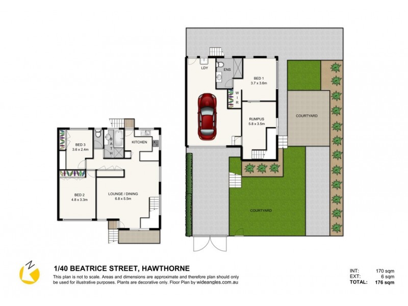 1/40 Beatrice Street, Hawthorne QLD 4171 Floorplan