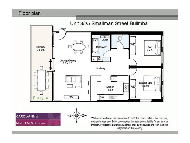 8/25 Smallman Street, Bulimba QLD 4171 Floorplan