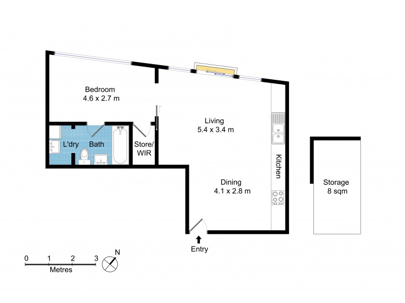 1410/30 Glen Street, Milsons Point NSW 2061 Floorplan