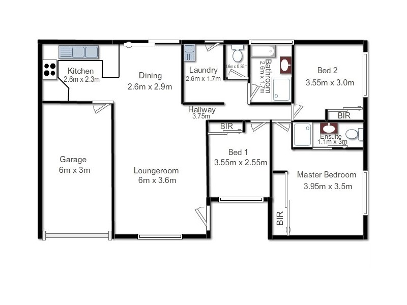 1/43 Martin Street, Point Vernon QLD 4655 Floorplan