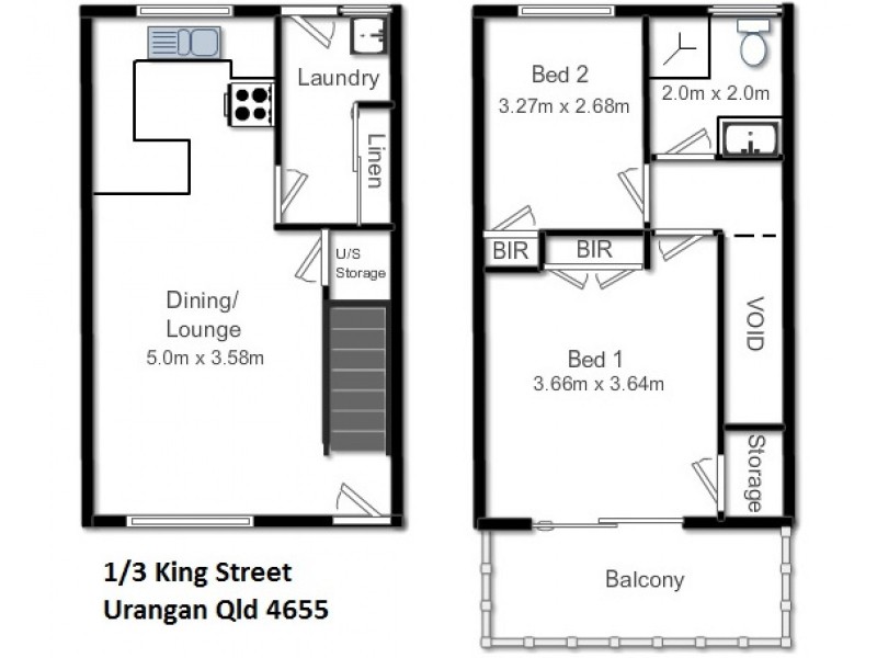 1/3 King Street, Urangan QLD 4655 Floorplan