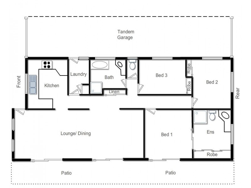 153 Long Street, Point Vernon QLD 4655 Floorplan