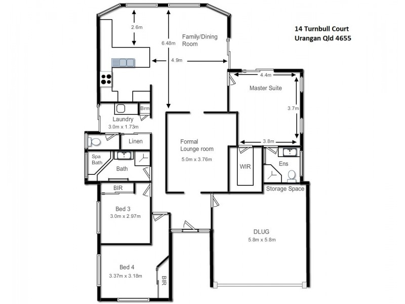 14 Turnbull Court, Urangan QLD 4655 Floorplan