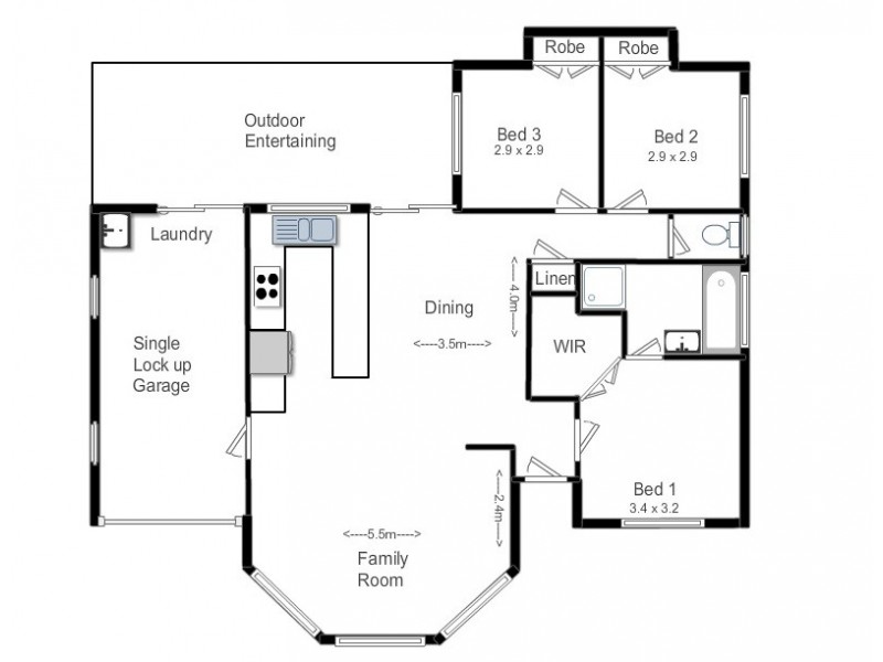 2 Whipbird Court, Urangan QLD 4655 Floorplan