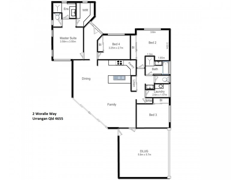 2 Woralie Way, Urraween QLD 4655 Floorplan
