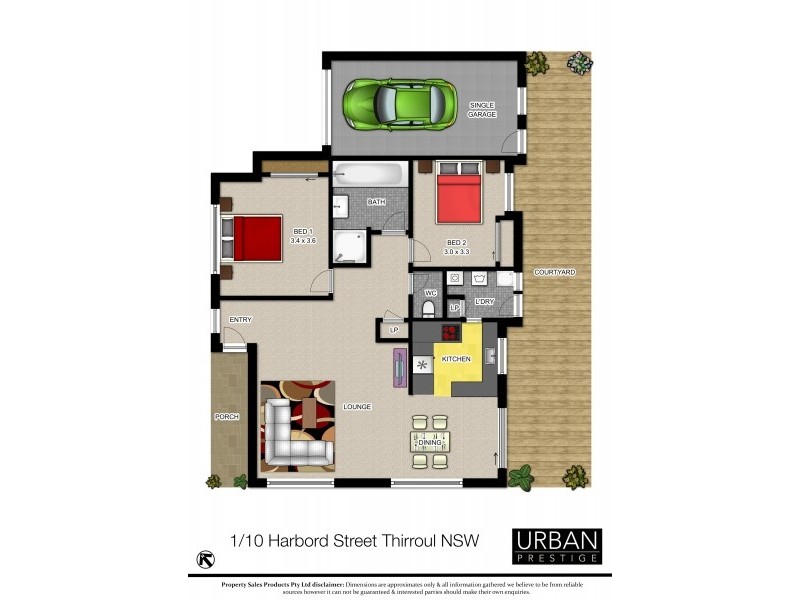1/10 Harbord Street, Thirroul NSW 2515 Floorplan
