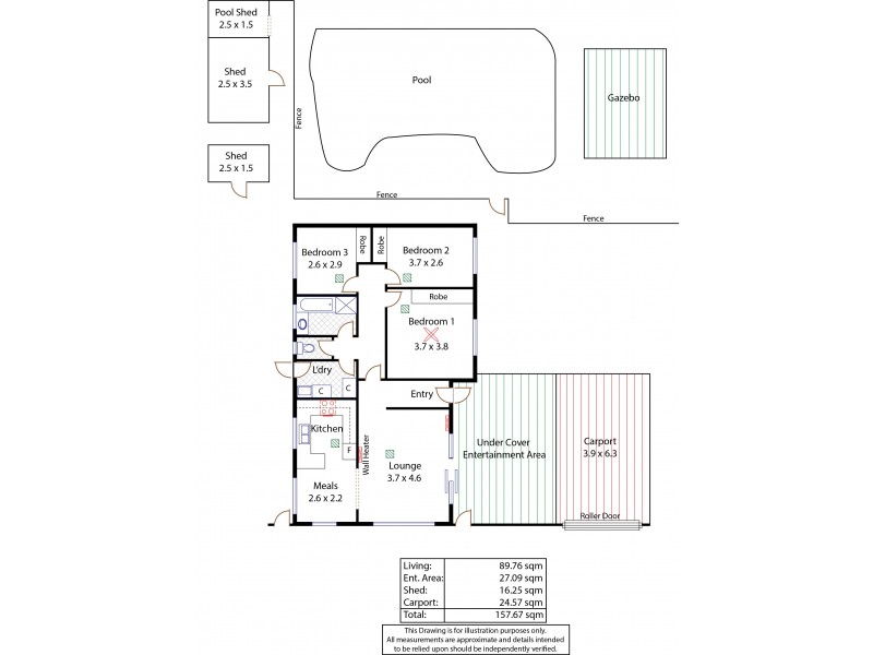 3 Cook Street, Parafield Gardens SA 5107 Floorplan