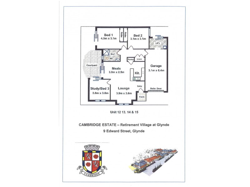 13/9 Edward Street, Glynde SA 5070 Floorplan