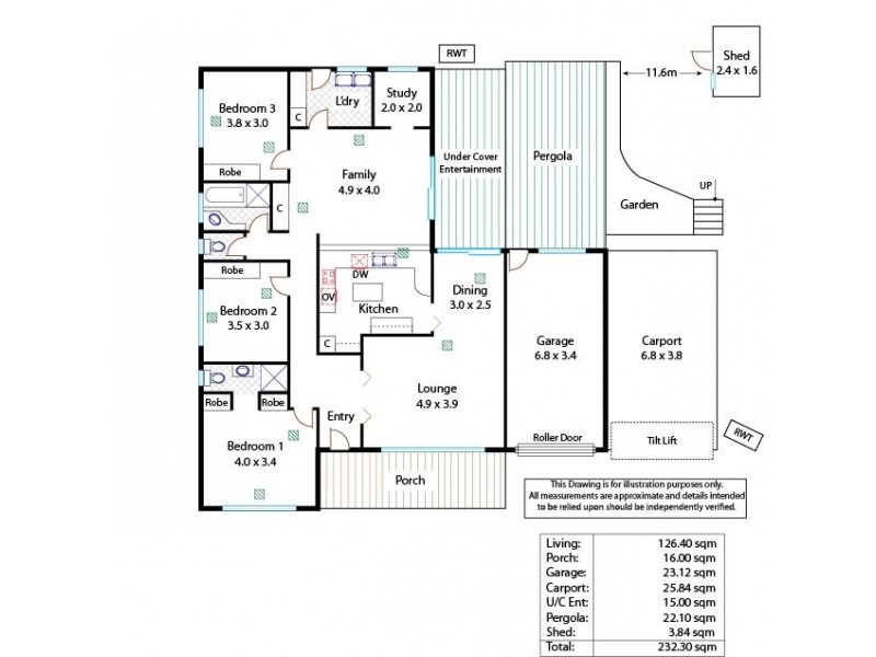 10 Gruen Court, St Agnes SA 5097 Floorplan