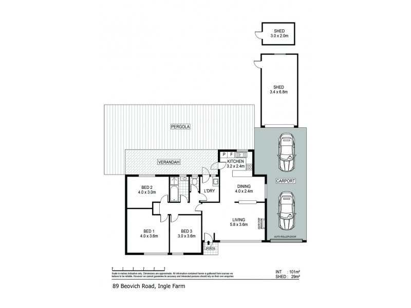 89 Beovich Road, Ingle Farm SA 5098 Floorplan